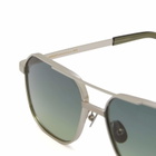Moscot Mingle Sunglasses in Silver/Forest Wood