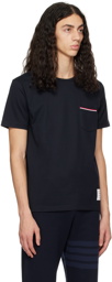 Thom Browne Navy Patch Pocket T-Shirt