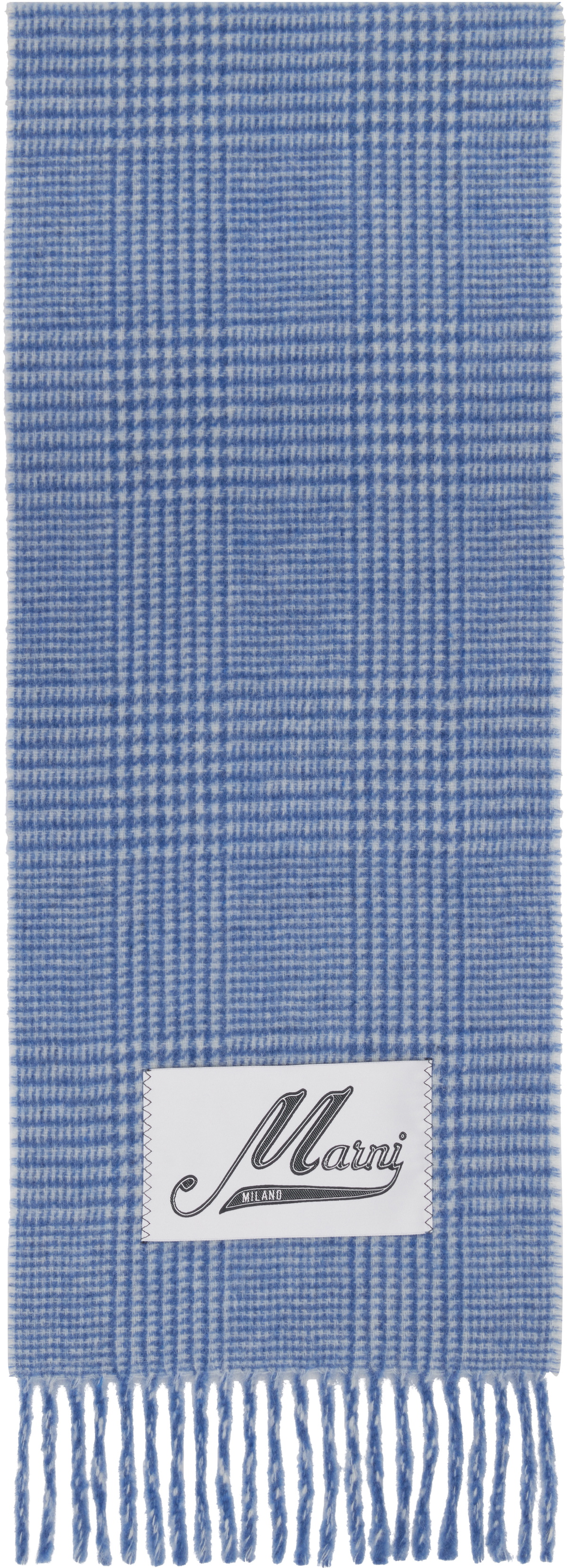 Marni Blue Wool Scarf