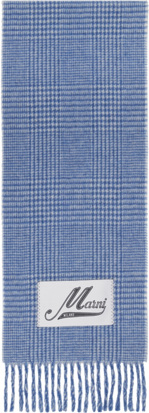 Photo: Marni Blue Wool Scarf