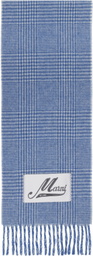 Marni Blue Wool Scarf