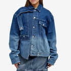 Botter Women's Upside Down Denim Jacket in Blue