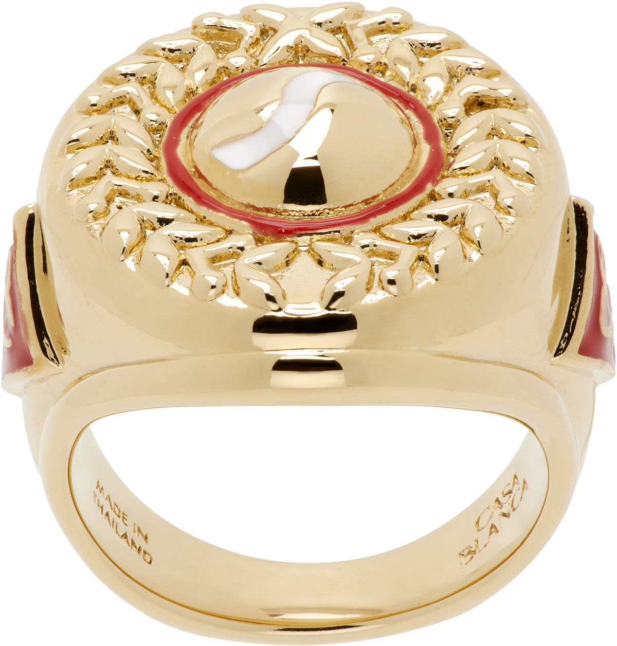 Casablanca Sports Medallion Ring