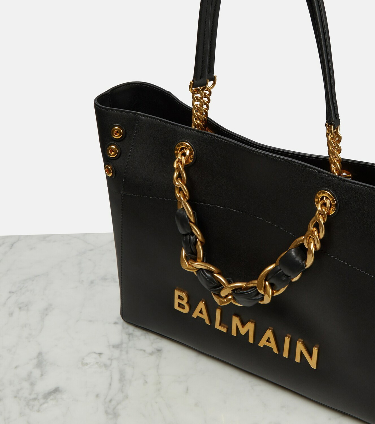 Balmain 1945 embellished leather tote bag Balmain