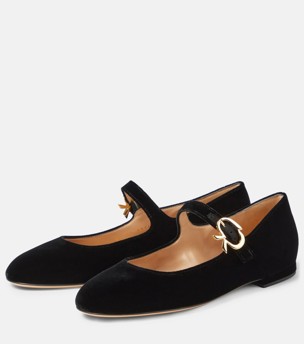 【Gianvito Rossi】ジャンヴィト・ロッシ / MARY RIBBON 05 Gianvito Rossi Mary Ribbon 05 velvet ballet flats Gianvito Rossi