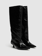 GANNI 50mm Soft Slouchy Faux Leather Boots