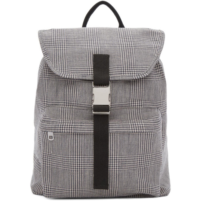 Photo: A.P.C. Black and White Clip Backpack 