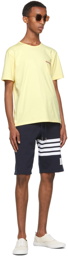 Thom Browne Yellow Jersey Striped Chest Pocket T-Shirt