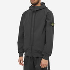 Stone Island Men's Soft Shell-R Hooded Jacket in Black