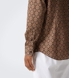 Etro Printed cotton poplin shirt