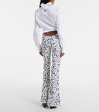 Jean Paul Gaultier Floral flared jeans