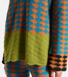 La DoubleJ Intarsia wool polo sweater