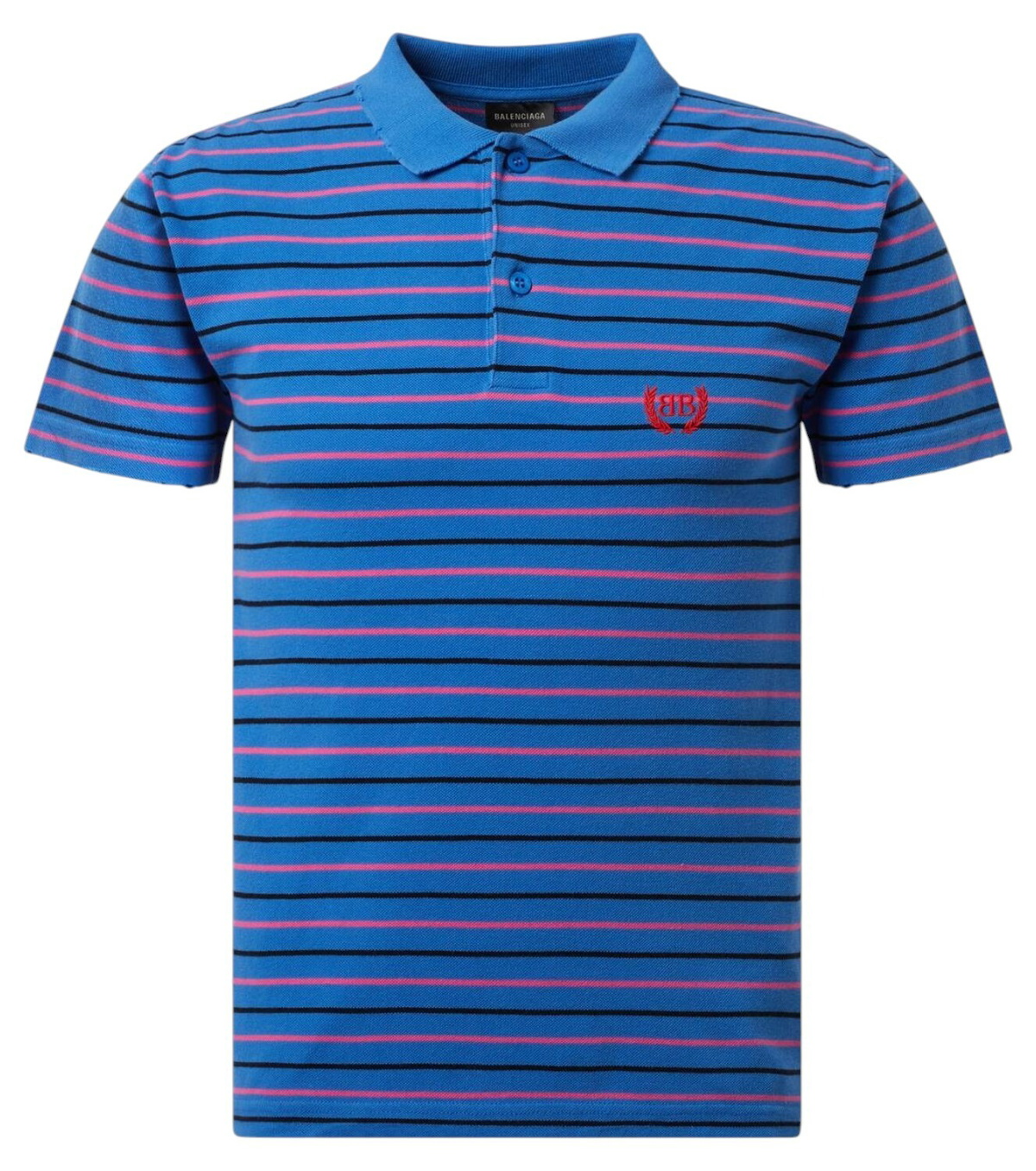 Balenciaga Multicolor Logo Oversized Polo Balenciaga Balenciaga Multicolor Logo Oversized Polo Balenciaga