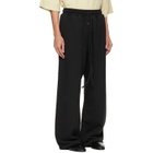 Fear of God Black Wide Leg Sweatpants