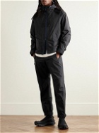 Moncler Grenoble - Vert Logo-Appliquéd Polartec® Alpha® Crinkled-Shell and Mesh Hooded Jacket - Black