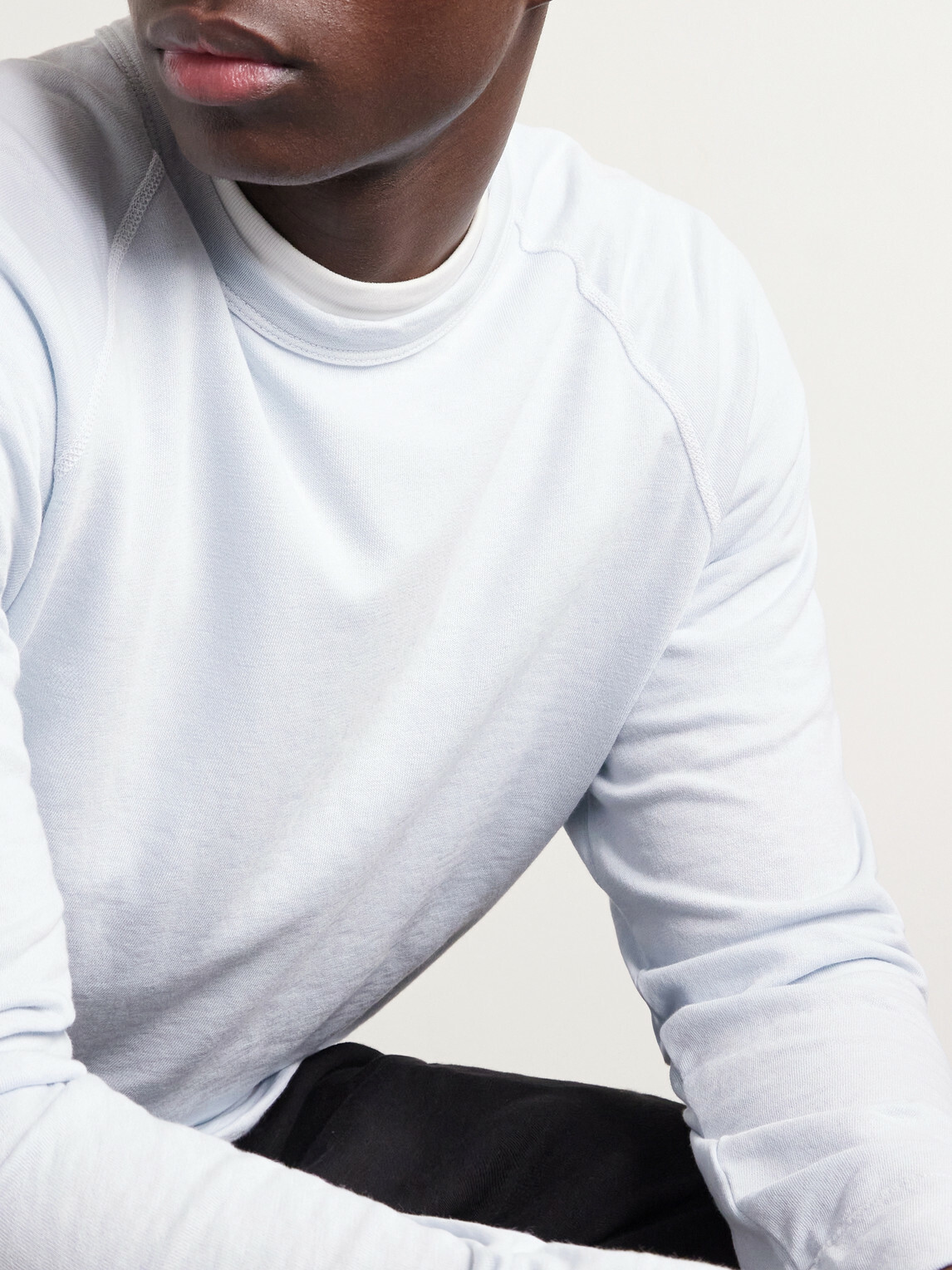 James Perse - Supima Cotton-Jersey Sweatshirt - Blue