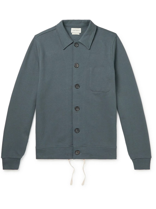 Photo: Oliver Spencer - Kenmore Organic Cotton-Jersey Cardigan - Gray