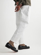 De Bonne Facture - Straight-Leg Organic Cotton-Drill Trousers - Neutrals