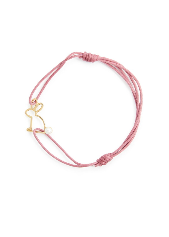 Photo: Aliita Conejito Perla Cord Bracelet - Pink - One Size