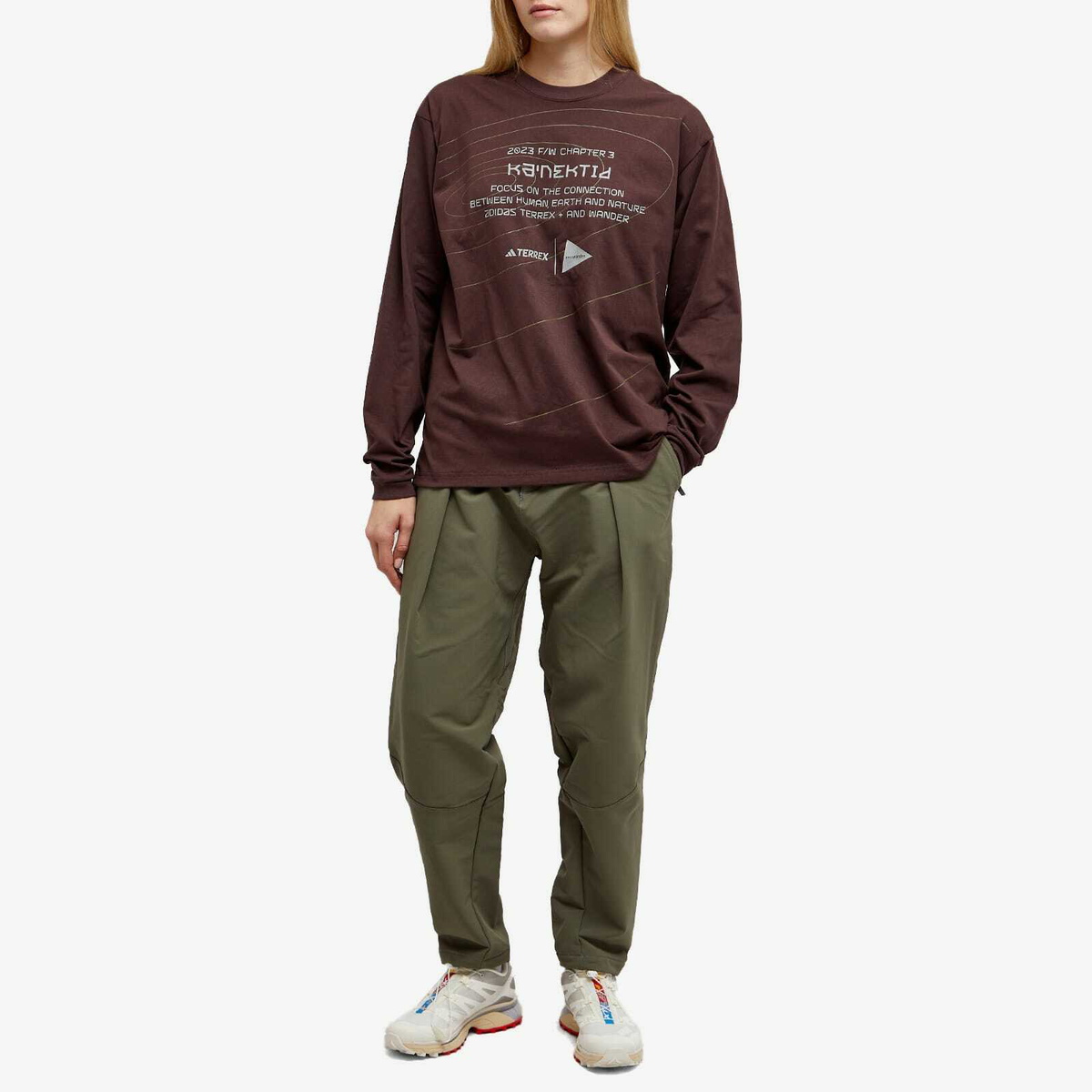 ★adidas★ Lip Long Sleeve Tee Brown Amazon.com: adidas Originals Women's Long Sleeve Tee, Trace