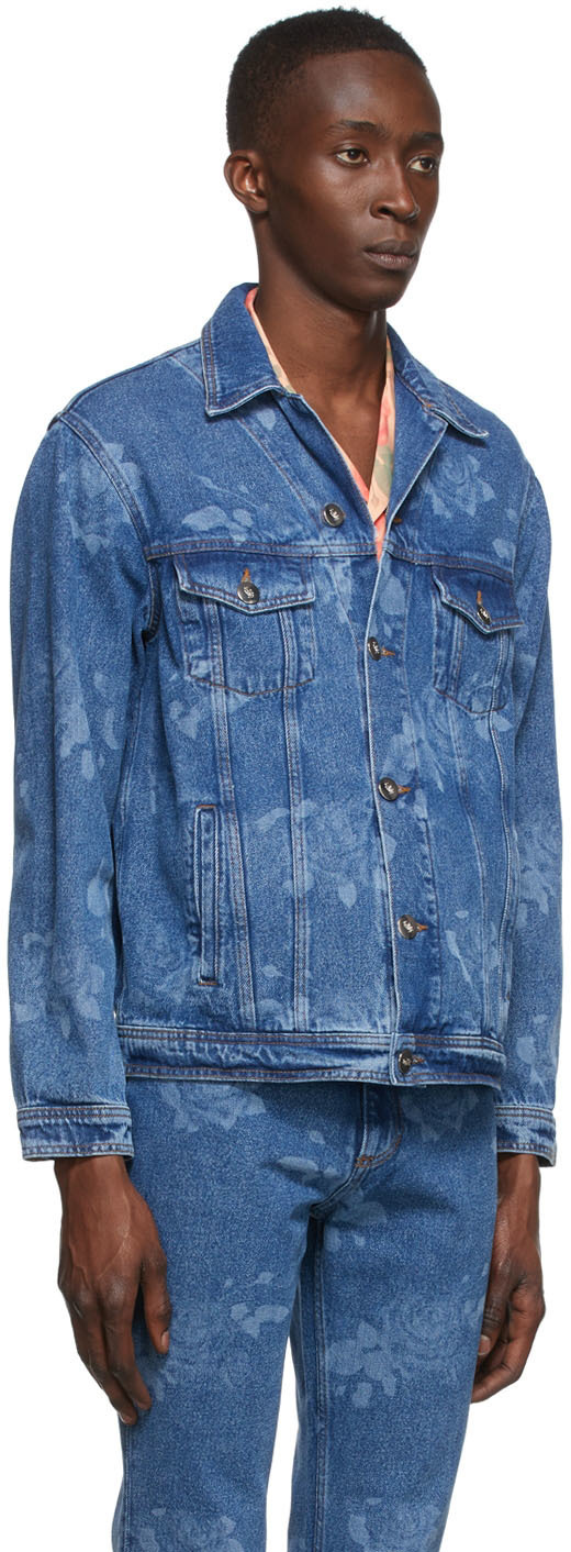 Ernest W. Baker Blue Denim Jacket Ernest W. Baker