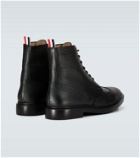 Thom Browne - Leather wingtip ankle boots