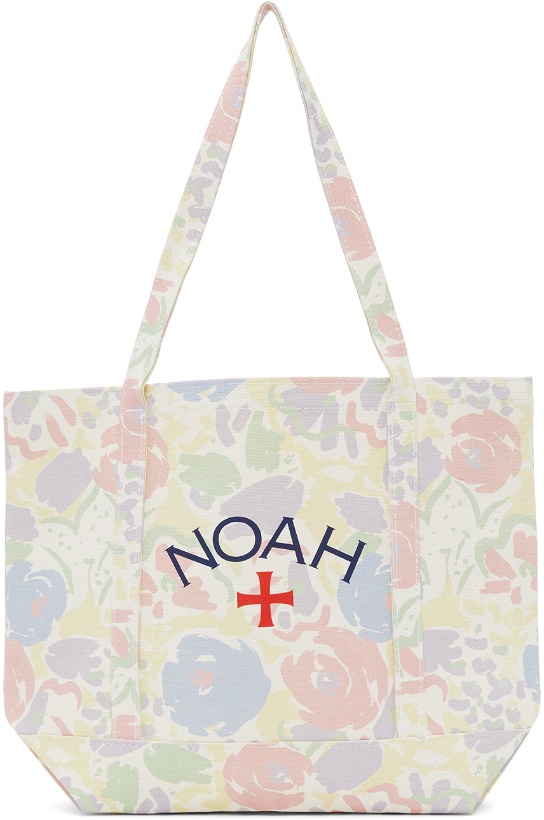 Photo: Noah White Recycled Canvas Floral Core Logo Tote