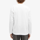 Comme des Garçons Play Men's Long Sleeve 4 Heart T-Shirt in White