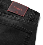 Isaia - Slim-Fit Stretch-Denim Jeans - Black