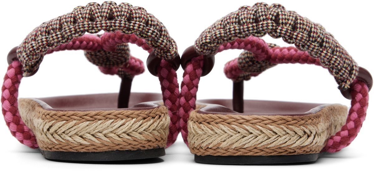 Isabel Marant Brown & Red Gypso Sandals
