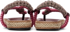 Isabel Marant Brown & Red Gypso Sandals