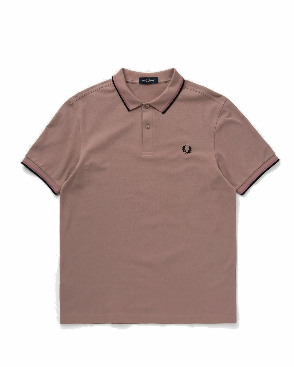 Photo: Fred Perry Twin Tipped Fred Perry Shirt Pink - Mens - Polos