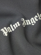 Palm Angels - Slim-Fit Logo-Print Striped Shell Track Jacket - Gray