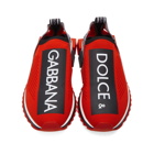 Dolce and Gabbana Red Sorrento Slip-On Sneakers