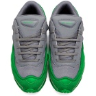 Raf Simons Green and Grey adidas Originals Edition Ozweego Sneakers