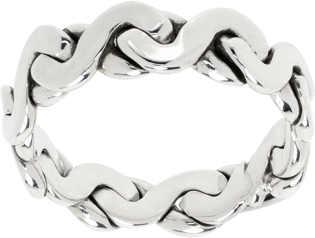 【関税込み】Emanuele Bicocchi リング Emanuele Bicocchi Silver Infinity Loop S-Link Ring Emanuele