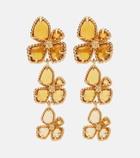 Zimmermann Bloom Large embellished drop earrings