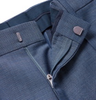 Hugo Boss - Genius Birdseye Virgin Wool Suit Trousers - Blue