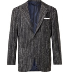 Kiton - Cashmere and Silk-Blend Bouclé Blazer - Black