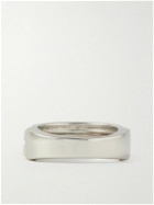 Tom Wood - Orb Slim Duo Recycled Rhodium-Plated and Gold Ring - Silver