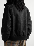 GUCCI - Logo-Jacquard Padded Cotton-Blend Canvas Jacket - Black