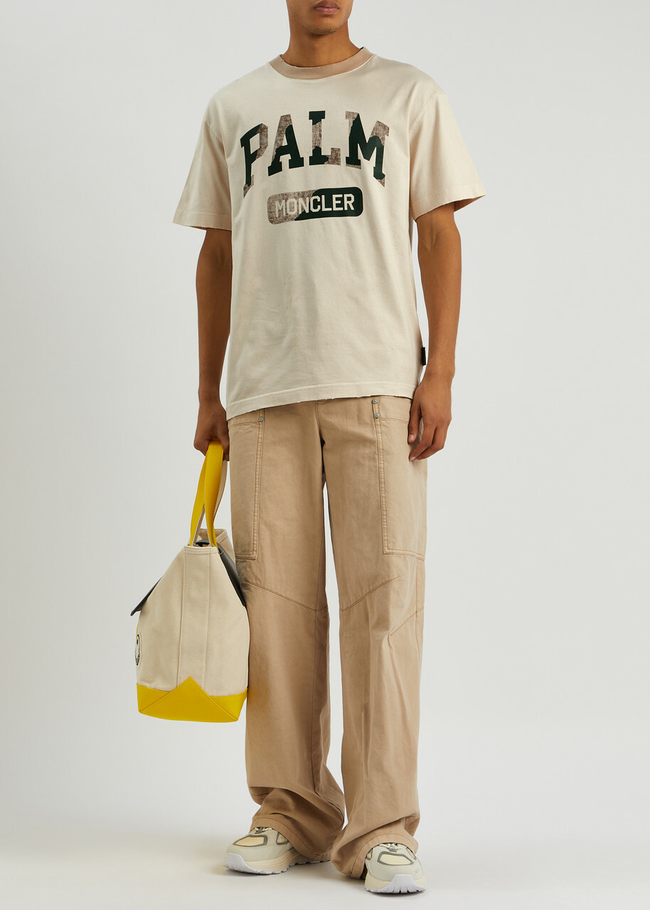 Moncler Genius 8 Moncler Palm Angels Logo Cotton T-shirt