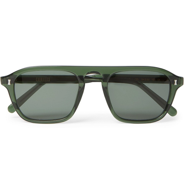 Photo: Cubitts - Hemmingford D-Frame Acetate Sunglasses - Green