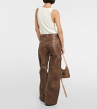 Dodo Bar Or Arianna leather cargo pants