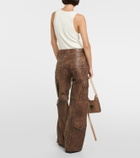 Dodo Bar Or Arianna leather cargo pants