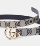 Gucci GG Marmont canvas slim belt