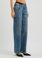 Alexanderwang.t Underwear-effect Straight-leg Jeans Blue