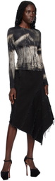 Louisa Ballou Black Printed Long Sleeve T-Shirt