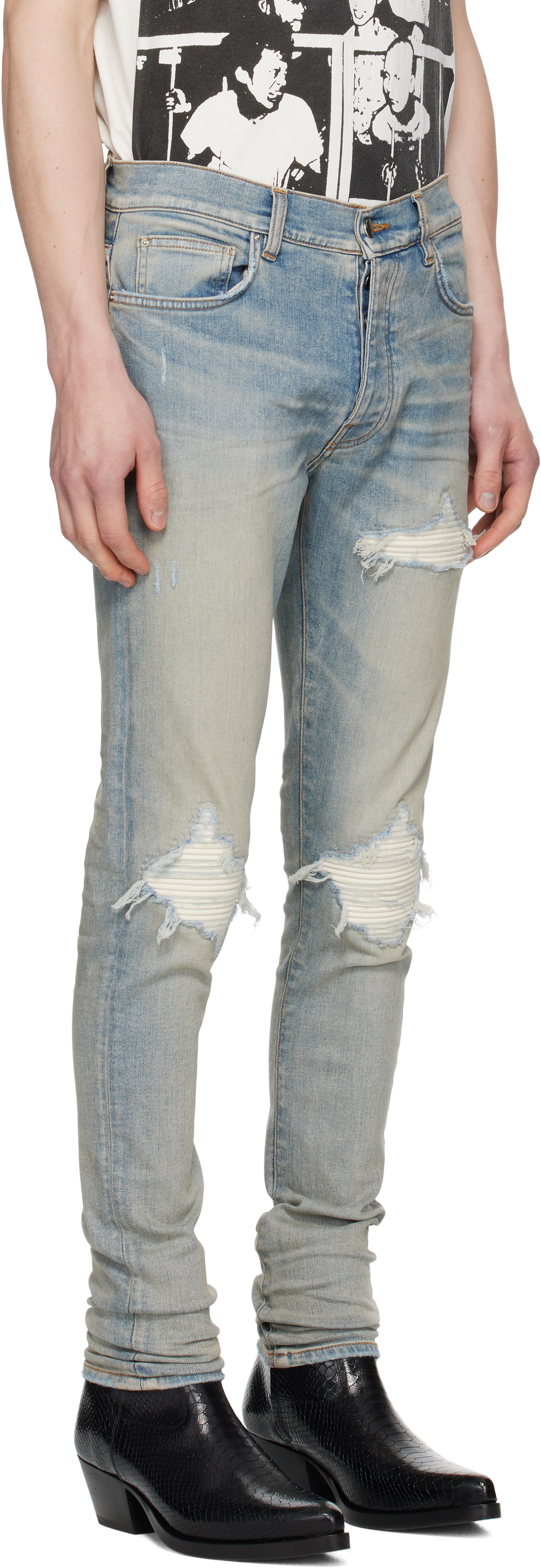 AMIRI Blue MX1 Ultrasuede Jeans Amiri
