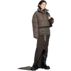 Rick Owens Moncler + Rick Owens Taupe Cropped Cyclopic Down Jacket